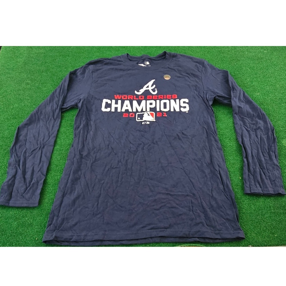 Atlanta Braves World Series Champions 2021‎ Long Sleeve T Shirt Fanatics M